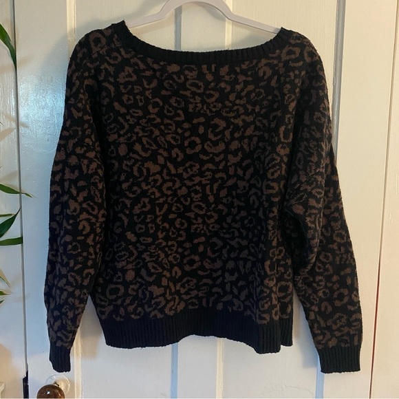 Free People Animal Print Sweater - Picture 3 of 4